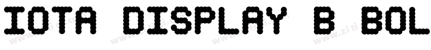 Iota Display B Bold字体转换 Iota Display B Bold字体转换